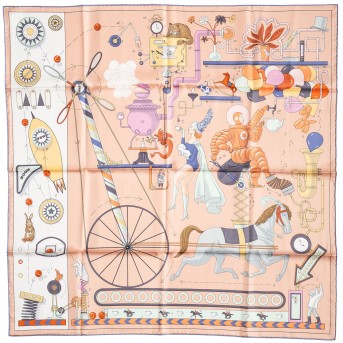 HERMÈS silk carré 'TEA FOR TWO',