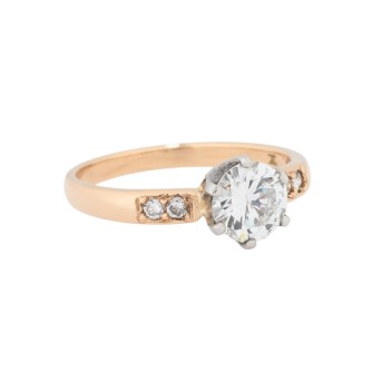 Ring with brilliant-cut diamond of approx. 1 ct