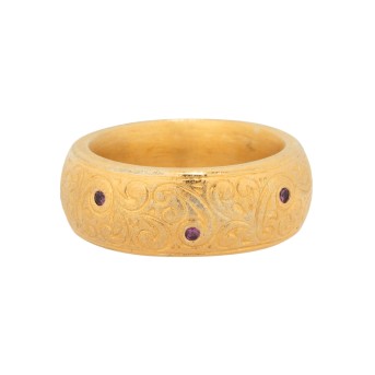 DRACHENFELS ring with small violet stones