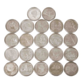 BRD/Silver - lot of 22x 10€ coins,