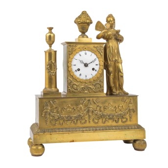 EMPIRE PENDULE, Frankreich, 1. Hälfte 19. Jh.,