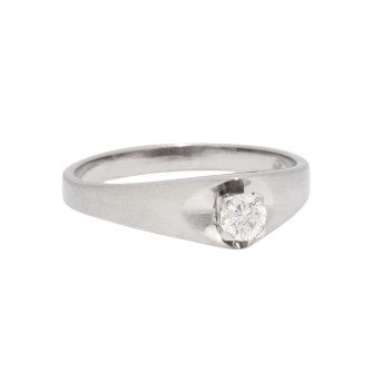 Solitaire Ring mit Brillant,