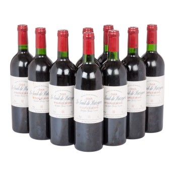 2003 LE SEUIL DE MAZEYRES Pomerol 9 bottles,