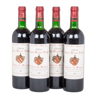 1988 CHÂTEAU HAUT-MAINE-BUCHÉ Côtes de Bourg 4 bottles,