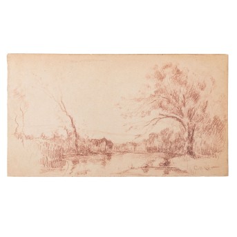 COROT, CAMILLE (1796-1875), &quot;River landscape&quot;,
