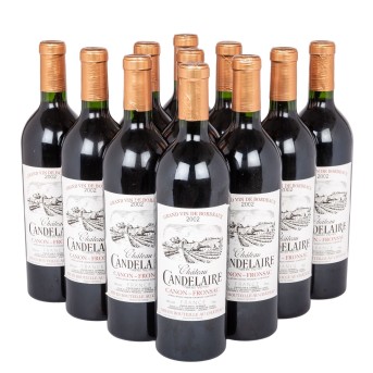 2002 CHÂTEAU CANDELAIRE Canon-Fronsac 11 bottles,