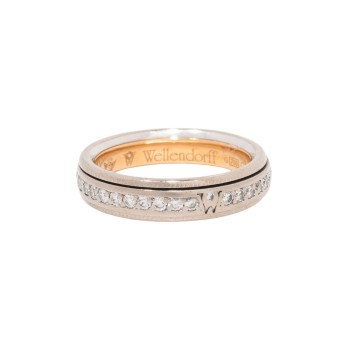 WELLENDORFF memoire twist ring &quot;Julia&quot; with diamonds