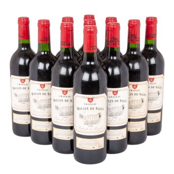1998 CHÂTEAU MOULIN DE SALES Lalande-de-Pomerol 11 bottles,