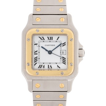 CARTIER Santos Carree Automatique Ref. 1172961 Armbanduhr, ca. 80er Jahre.