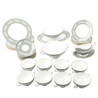 WEDGWOOD dinner service for 8 persons 'ASIA', 20th century