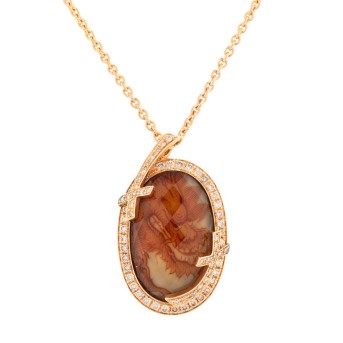 MEISSEN JOAILLERIE &quot;Dragon&quot; pendant with diamonds