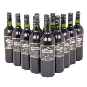 1998 CHÂTEAU LE TEMPLE Médoc 12 bottles