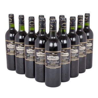 2000 CHÂTEAU LE TEMPLE Médoc 12 bottles