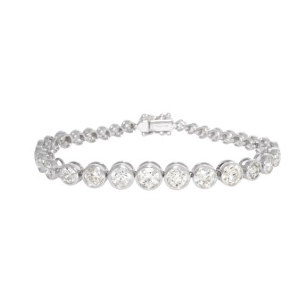 Feines Armband, bes. mit 33 Altschliff-Diamanten zus. 12,45 ct.