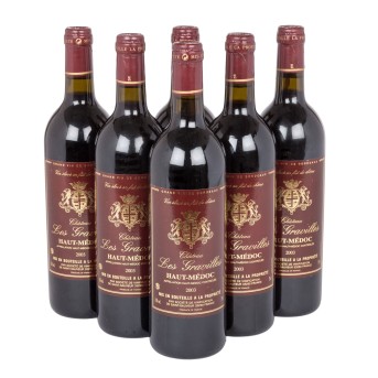 2003 CHÂTEAU LES GRAVILLES Haut-Médoc 6 bottles