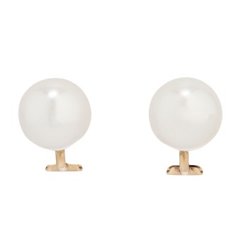 Ohrclips mit je einer Südseeperle,