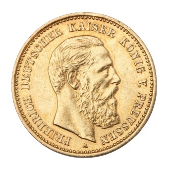 Dt. Kaiserreich /GOLD - Preußen - 10 Mark Wilhelm I. 1888 A
