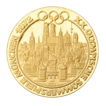 BRD XX. olympische Sommerspiele 1972 München 3,15g .999Au