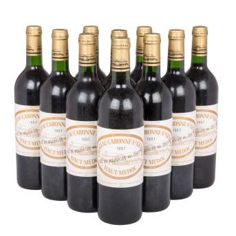 1997 CHÂTEAU CARONNE ST. GEMME Haut-Médoc 10 bottles,