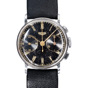 HEUER Vintage Chronograph Pre-Carrera "Big Eyes" ca. 40er Jahre.