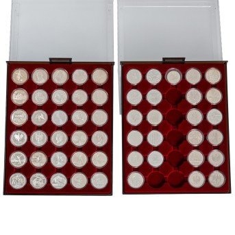 BRD Konvolut aus 54 Münzen insgesamt circa 467,9g Ag fein