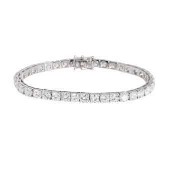 Tennisarmband mit 38 Brillanten von zus. 12,65 ct,