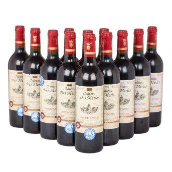 2000 CHÂTEAU DES MERLES Listrac-Médoc 12 bottles,