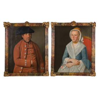 MALER/IN  18. Jh., Paar Portraits,