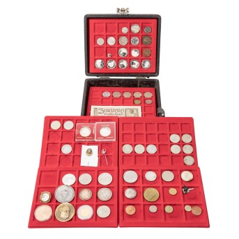 Remaining collection(s) in a used coin case,