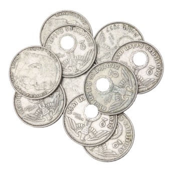 German Reich 1933-45 / SILVER - 10 x 2 RM ex 1937/39