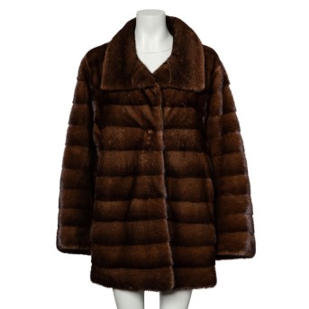 Klassische Nerzjacke, Gr. ca. L.