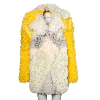 VALENTINO VALENTINO Shearling Mantel, Gr. 42.