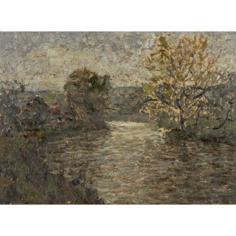 STARKER, ERWIN (1872-1938), &quot;Swabian River Landscape&quot;,