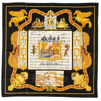 HERMÈS silk carré 'SALZBURG'.