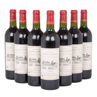 1999 CHÂTEAU CHAPELLE SÉGUR Montagne-Saint-Emilion 7 bottles,