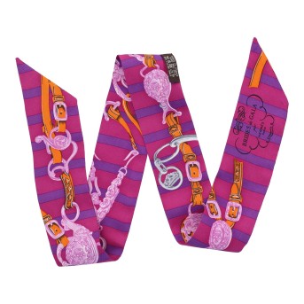 HERMÈS HERMÈS Twilly 'BRIDES DE GALA',