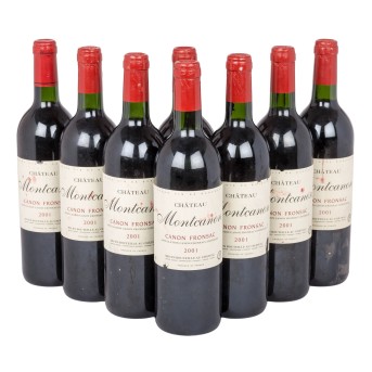 2001 CHÂTEAU MONTCANON Canon Fronsac 8 bottles,