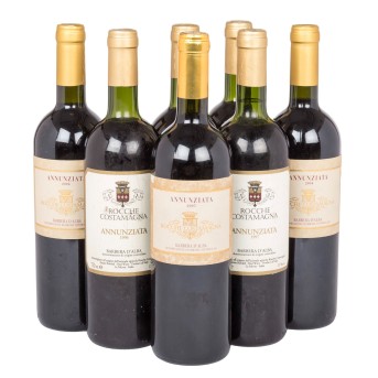 1996/1997/2004/2005 BARBERA D'ALBA ANNUNZIATA Rocche Costemagna 7 bottles,