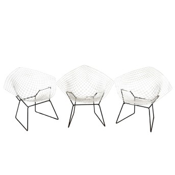 KNOLL INTERNATIONAL HARRY BERTOIA 'Diamond Chair',