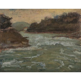 REINIGER, OTTO (1863-1909, Prof.), &quot;River Landscape&quot;,
