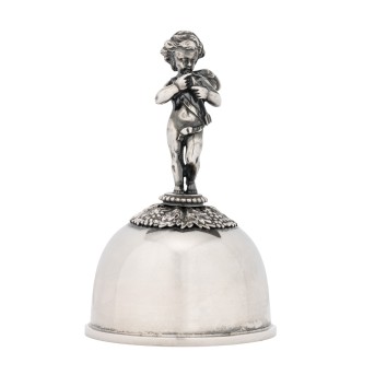 Tischglocke, 925 Silber, 20. Jh.