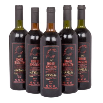 2003 ROSSO DI MONTALCINO IL COLLE 5 bottles,