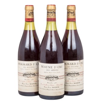 1982 POMMARD 1ER CRU LES RUGIENS 2 bottles / BEAUNE 1ER CRU LES GRÈVES Pierre-Yves Masson 1 bottle,