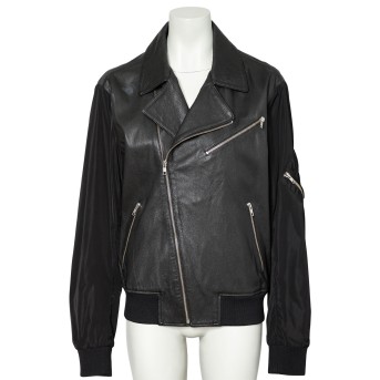 ALEXANDER MC QUEEN Lederjacke, Gr. 40 (it. 46).