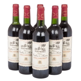 1995 CHÂTEAU CAILLOU LES MARTINS Lussac Saint-Émilion 6 bottles,