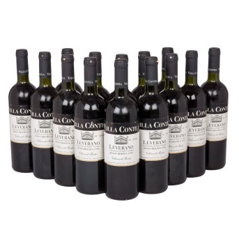 1998 LEVERANO ROSSO RISERVA VILLA CONTEA Collexione del Merchese 14 bottles,