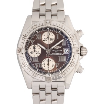 BREITLING Chrono Cockpit Ref A13358 Herren Chronograph von 2007. Box und Papiere.