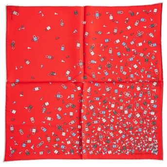 HERMÈS handkerchief 45 'N'OUBLIE PAS TES CLES',