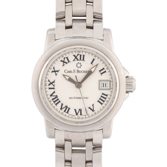CARL F. BUCHERER Patravi Autodate Ref. 10621.08 Damenuhr, Box und Papiere 2024.