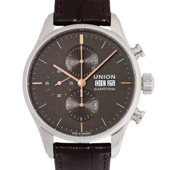 UNION GLASHÜTTE UNION GLASHÜTTE Viro Ref D011.414.16.081.01 Herren Chronograph von 2022. Box und Papiere.